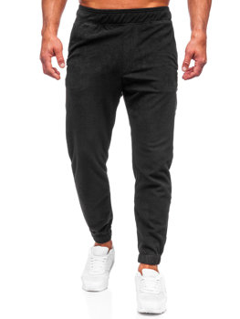 Μαύρο ανδρικό φούτερ παντελόνι Bolf 4F SPMD014