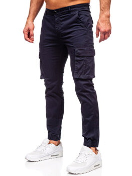 Μπλε ανδρικό παντελόνι joggers cargo Bolf MP0202BS