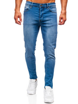 Μπλε ανδρικό τζιν slim fit Bolf 6595