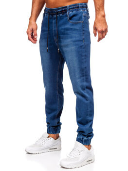 Μπλε τζιν παντελόνια joggers ανδρικά Bolf 8152