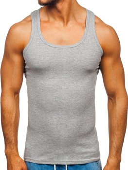 Μπλουζακι tank top χωρις εκτυπωση γκρι Bolf NB002