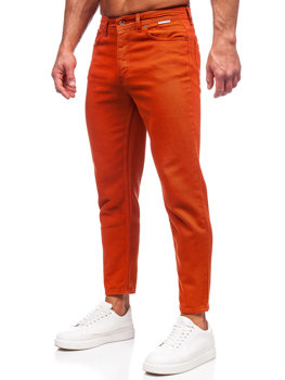 Πορτοκαλί υφασμάτινα παντελόνια ανδρικά Bolf GT