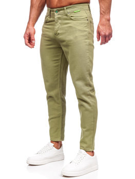 Πράσινα υφασμάτινα παντελόνια ανδρικά Bolf GT