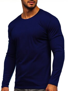 Longsleeve ανδρικο χωρις εκτυπωση ναυτικο μπλε Bolf 2088L