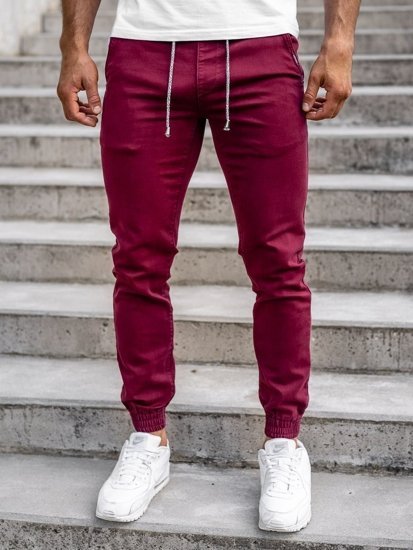 Ανδρικά μπορντό Joggers Bolf CT8808