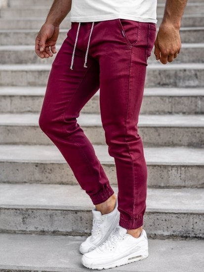 Ανδρικά μπορντό Joggers Bolf CT8808