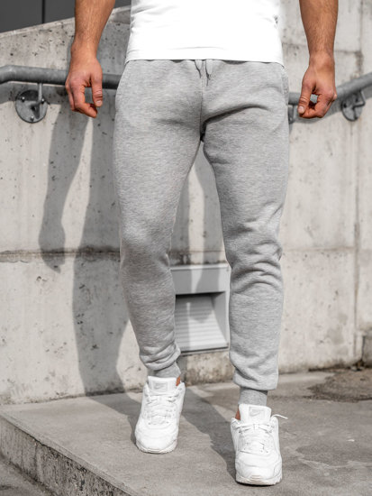 Ανδρικά jogger αθλητικά παντελόνια γκρι Bolf CK01