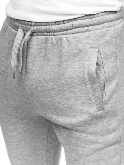 Ανδρικά jogger αθλητικά παντελόνια γκρι Bolf CK01