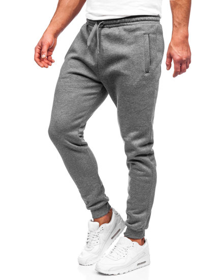 Ανδρικά jogger αθλητικά παντελόνια γραφίτης Bolf CK01