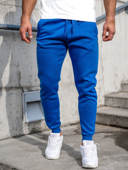 Ανδρικά jogger αθλητικά παντελόνια μπλε Bolf CK01