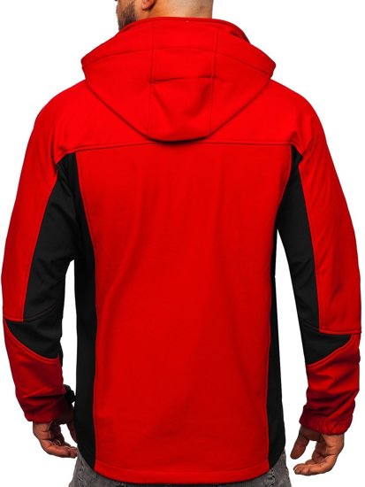 Ανδρικό μπουφάν softshell κόκκινο Bolf T019