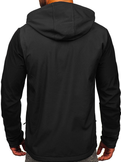 Ανθρακί ανδρικό μπουφάν softshell Bolf HSS039