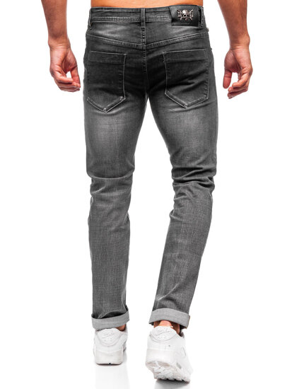 Ανθρακί ανδρικό τζιν παντελόνι slim fit Bolf MP0169G