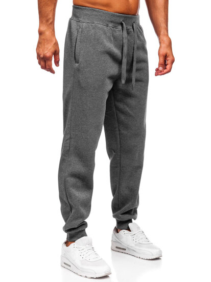 Ανθρακί ανδρικό joggers φόρμα Bolf MS002