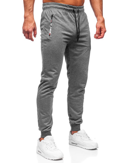 Ανθρακί jogger αθλητικά παντελόνια ανδρικά Bolf JX5006