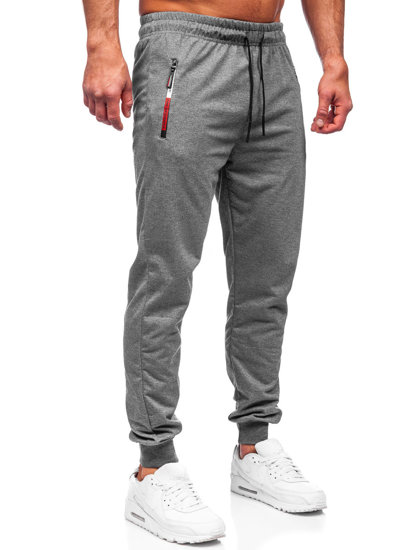 Ανθρακί jogger αθλητικά παντελόνια ανδρικά Bolf JX5007