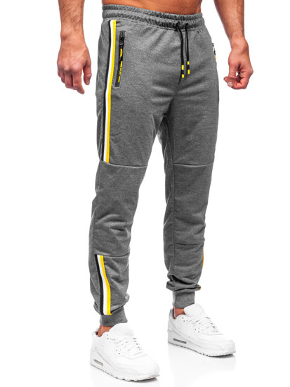 Ανθρακί jogger αθλητικά παντελόνια ανδρικά Bolf K10336