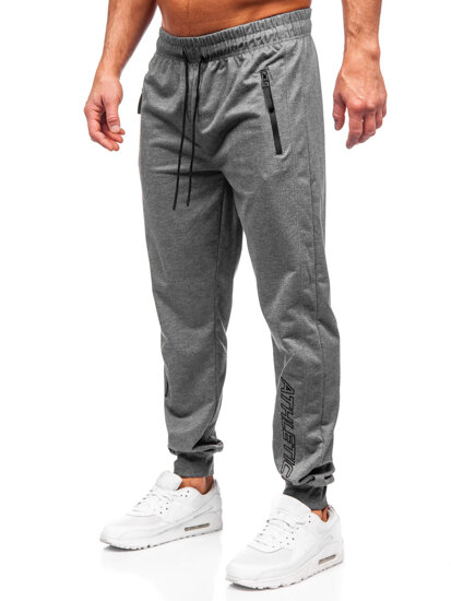 Γκρι ανδρικό παντελόνι jogger φόρμας Bolf JX6351