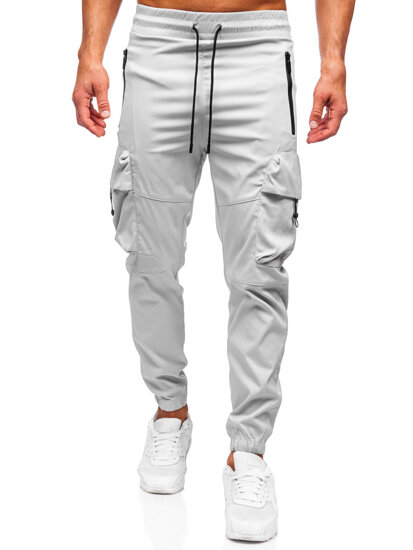 Γκρι cargo παντελόνια jogger ανδρικά Bolf HSS299