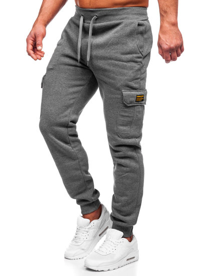 Γκρι cargo παντελόνια jogger ανδρικά Bolf JX8709