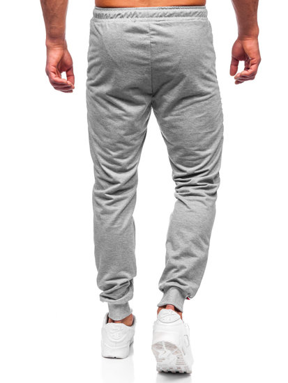 Γκρι jogger αθλητικά παντελόνια ανδρικά Bolf K10329