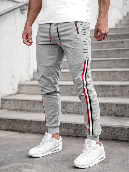 Γκρι jogger αθλητικά παντελόνια ανδρικά Bolf K10329