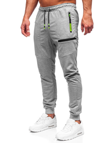 Γκρι jogger αθλητικά παντελόνια ανδρικά Bolf K10353