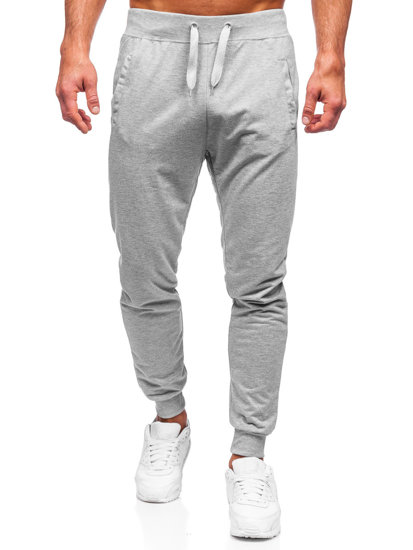 Γκρι jogger αθλητικά παντελόνια ανδρικά Bolf XW02