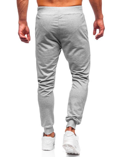 Γκρι jogger αθλητικά παντελόνια ανδρικά Bolf XW02