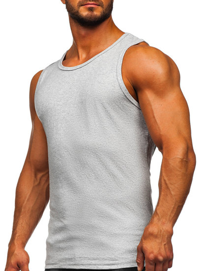 Γκρι tank top χωρίς στάμπα ανδρικό Bolf 1205-1