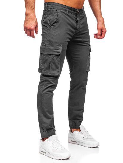 Γραφίτης ανδρικό παντελόνι joggers cargo Bolf MP0202GS