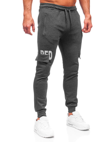 Γραφίτης cargo παντελόνια jogger ανδρικά Bolf HW2176