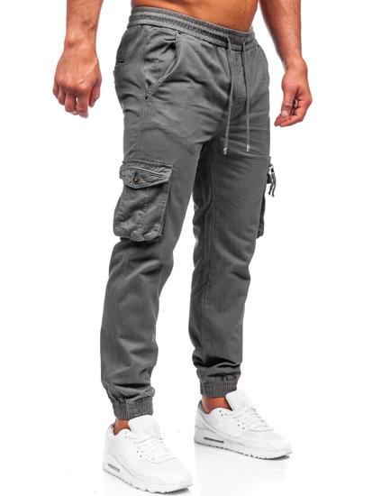 Γραφίτη παντελόνι jogger cargo ανδρικό Bolf MP0181MV