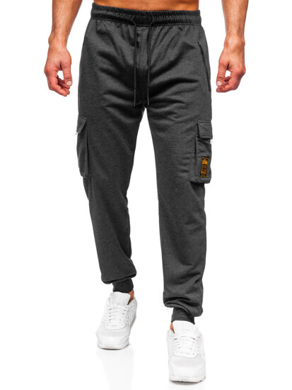 Γραφίτη cargo ανδρικό παντελόνι jogger φόρμας Bolf JX6359