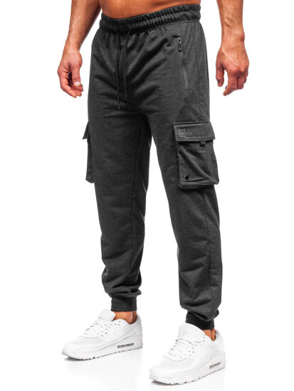 Γραφίτη cargo ανδρικό παντελόνι jogger φόρμας Bolf JX6360