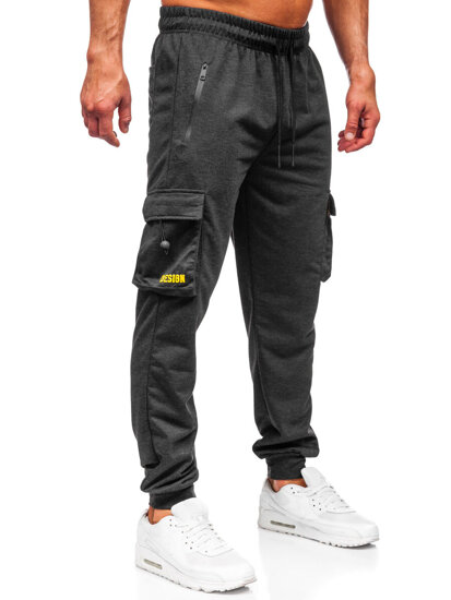 Γραφίτη cargo ανδρικό παντελόνι jogger φόρμας Bolf JX6363