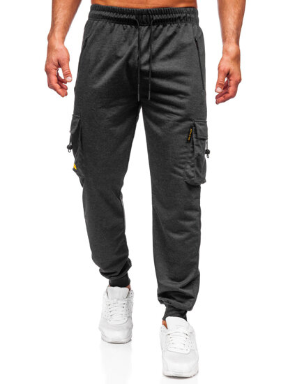 Γραφίτη cargo ανδρικό παντελόνι jogger φόρμας Bolf JX6363