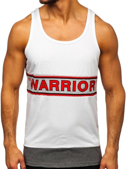 Λευκο Μπλουζακι tank top με εκτυπωση Bolf SS11069