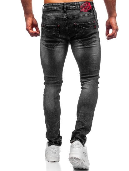 Μαυρο τζιν παντελονι ανδρικο slim fit Bolf 60027W0