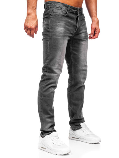 Μαύρα ανδρικά τζιν παντελόνια slim fit Bolf MP0174GS