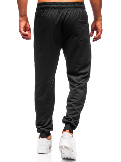 Μαύρα παντελόνια ανδρικά joggers φόρμας Bolf JX6355