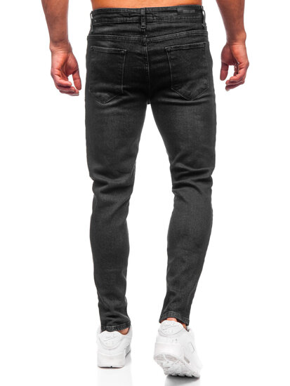 Μαύρα παντελόνια τζιν ανδρικά slim fit Bolf 6131