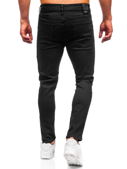 Μαύρα παντελόνια τζιν ανδρικά slim fit Bolf 6382