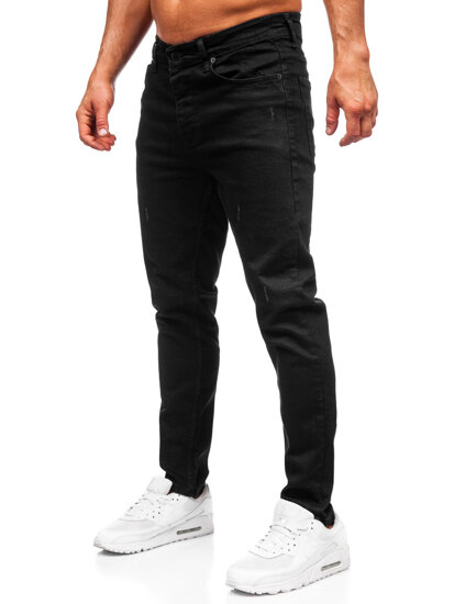 Μαύρα παντελόνια τζιν ανδρικά slim fit Bolf 6495