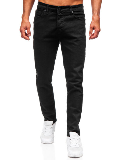 Μαύρα παντελόνια τζιν ανδρικά slim fit Bolf 6500