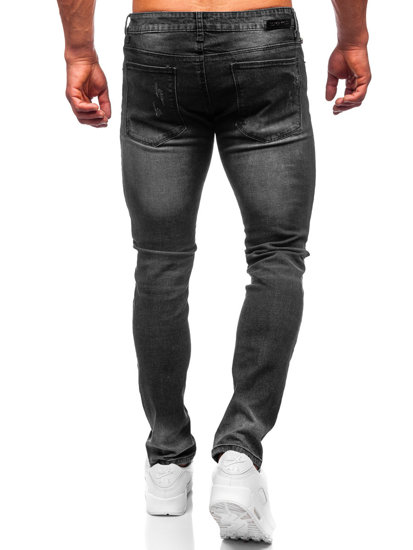 Μαύρα τζιν παντελόνια ανδρικά slim fit Bolf MP0066N