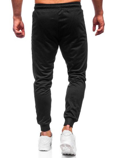 Μαύρα jogger αθλητικά παντελόνια ανδρικά Bolf K10336