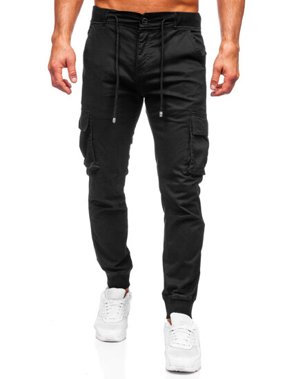 Μαύρα jogger cargo ανδρικά Bolf MP0208N