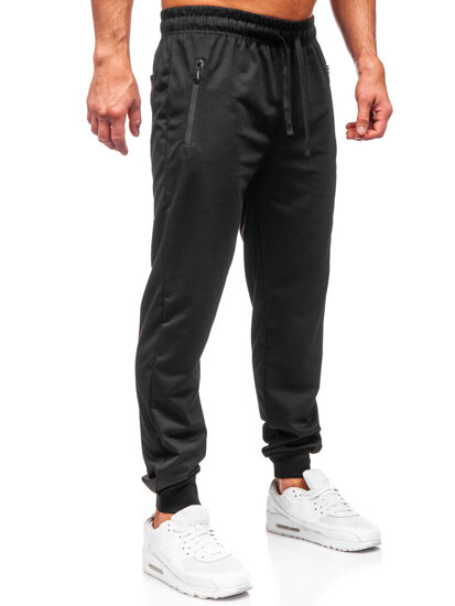 Μαύρο ανδρικό παντελόνι jogger φόρμας Bolf JX6352