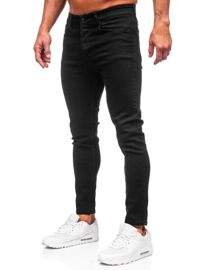 Μαύρο ανδρικό τζιν παντελόνι slim fit Bolf 6087